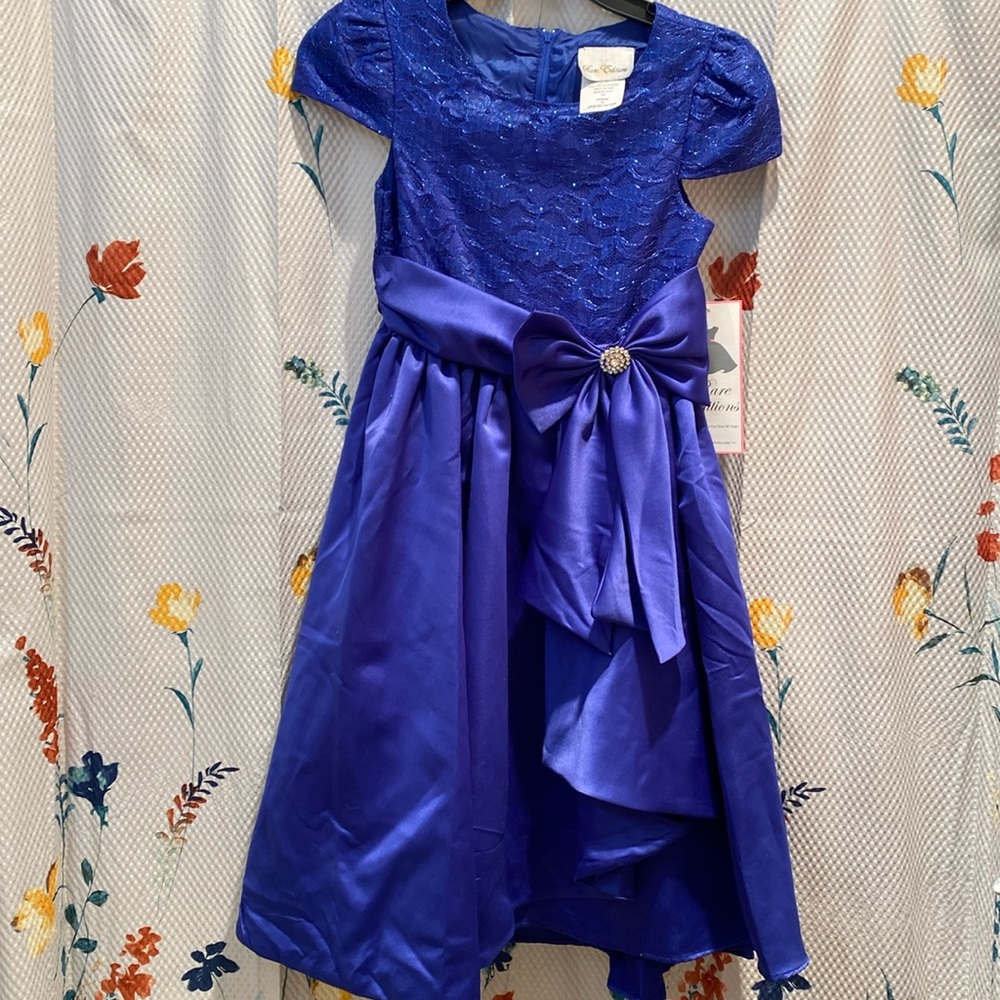 Girls formal royal blue dress